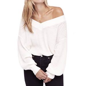White Free People Women's South Side Thermal